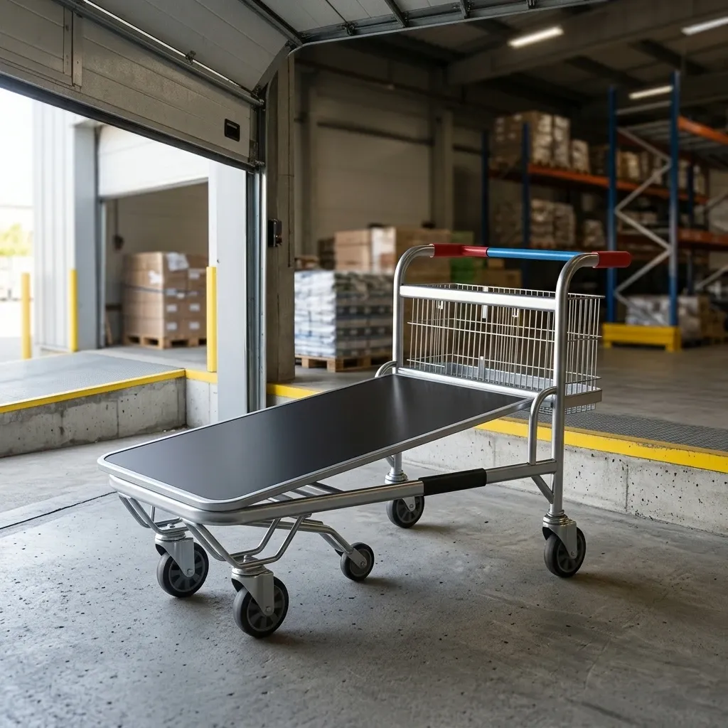 Metal Warehouse Trolley with Heavy Duty Loading Capacity (LPT-86805)