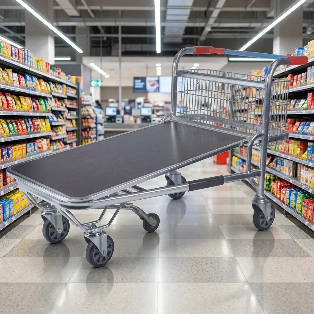 Metal Warehouse Trolley with Heavy Duty Loading Capacity (LPT-86805) photo 3