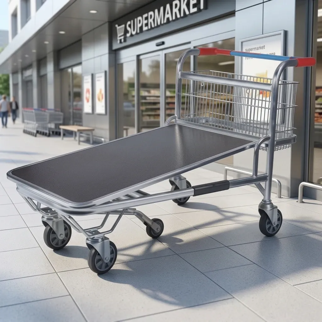Metal Warehouse Trolley with Heavy Duty Loading Capacity (LPT-86805) photo 4