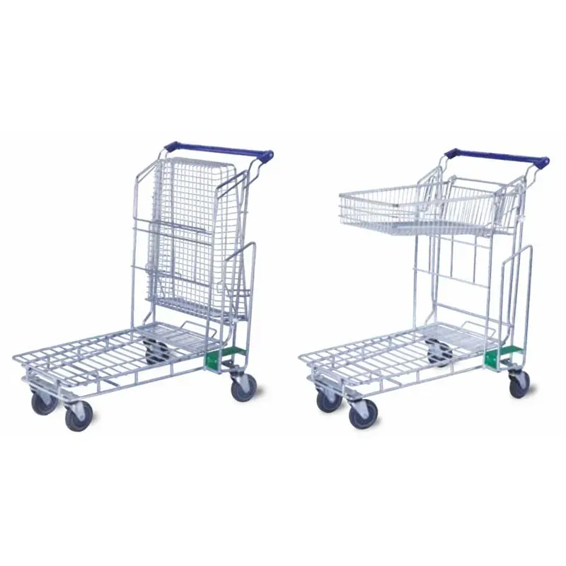 Heavy Duty Warehouse Trolley Foldable Platform Four-Wheel detail 2