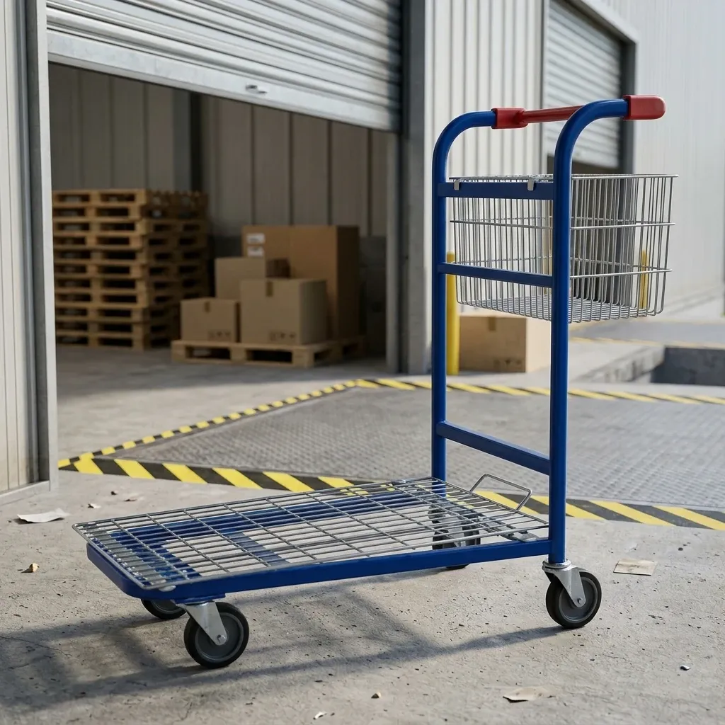 Heavy-Duty Wire Basket Picking Cart (LPT-42626) detail 1