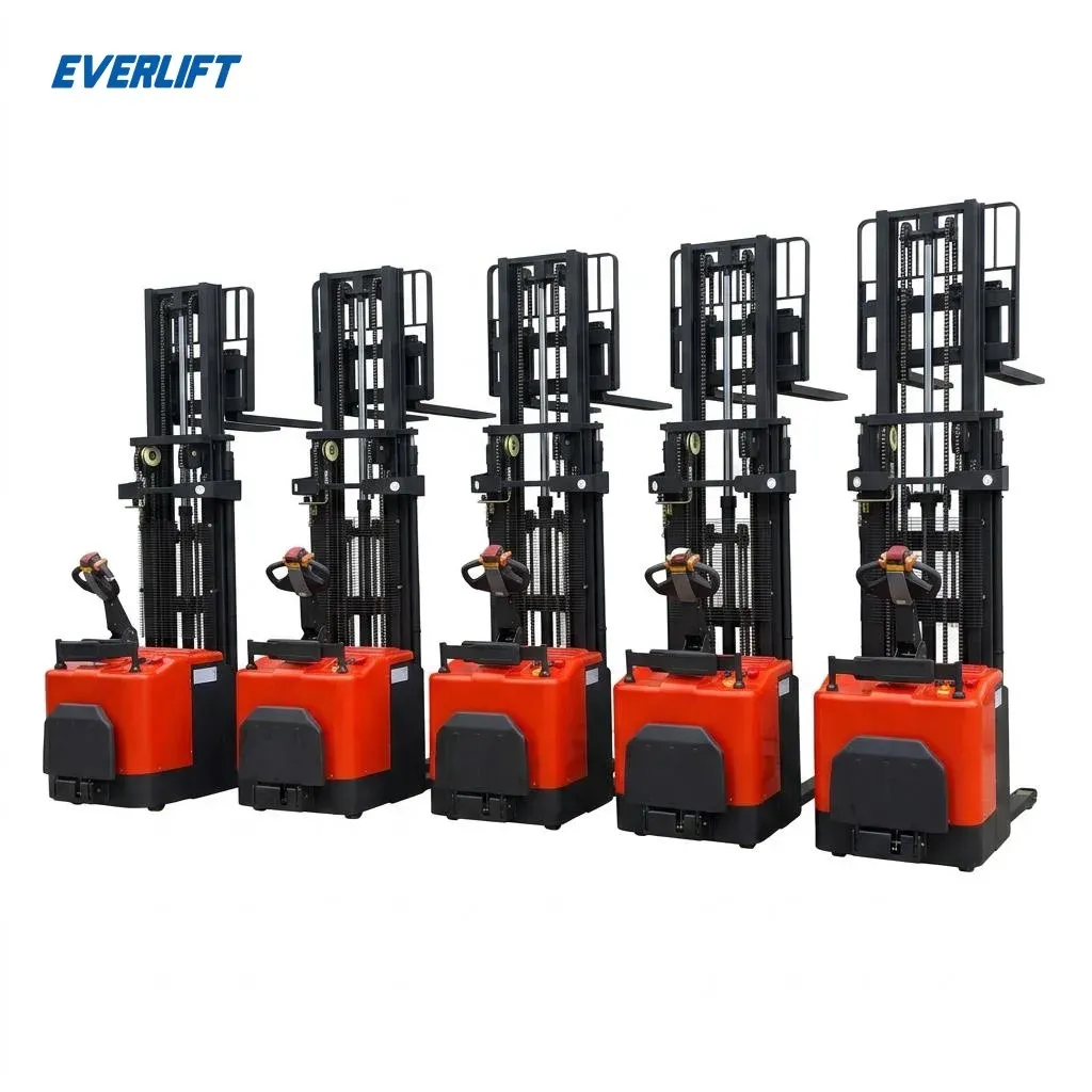 2000 kg Ride-on Stand-up Pallet Stacker 3000mm Lift CURTIS photo 1