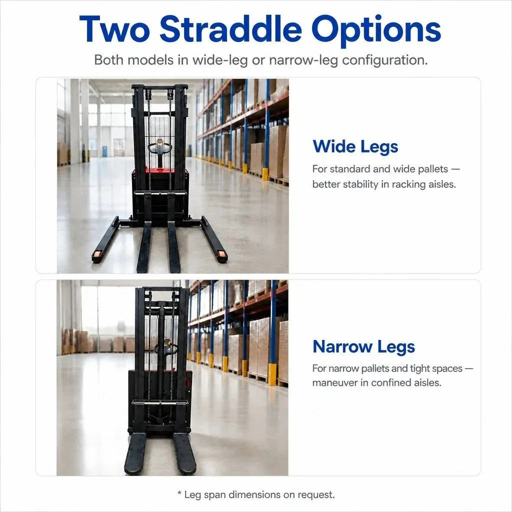 2000 kg Triplex Mast Electric Stacker 4500mm Lift Free photo 4