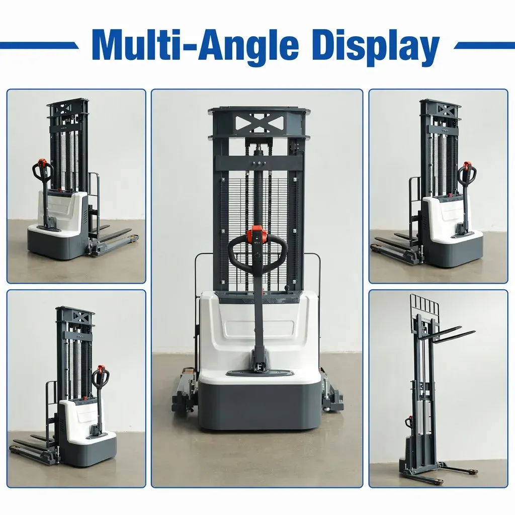 1500 kg Wide Leg Fork Over Fully Electric Pallet Straddle photo 2