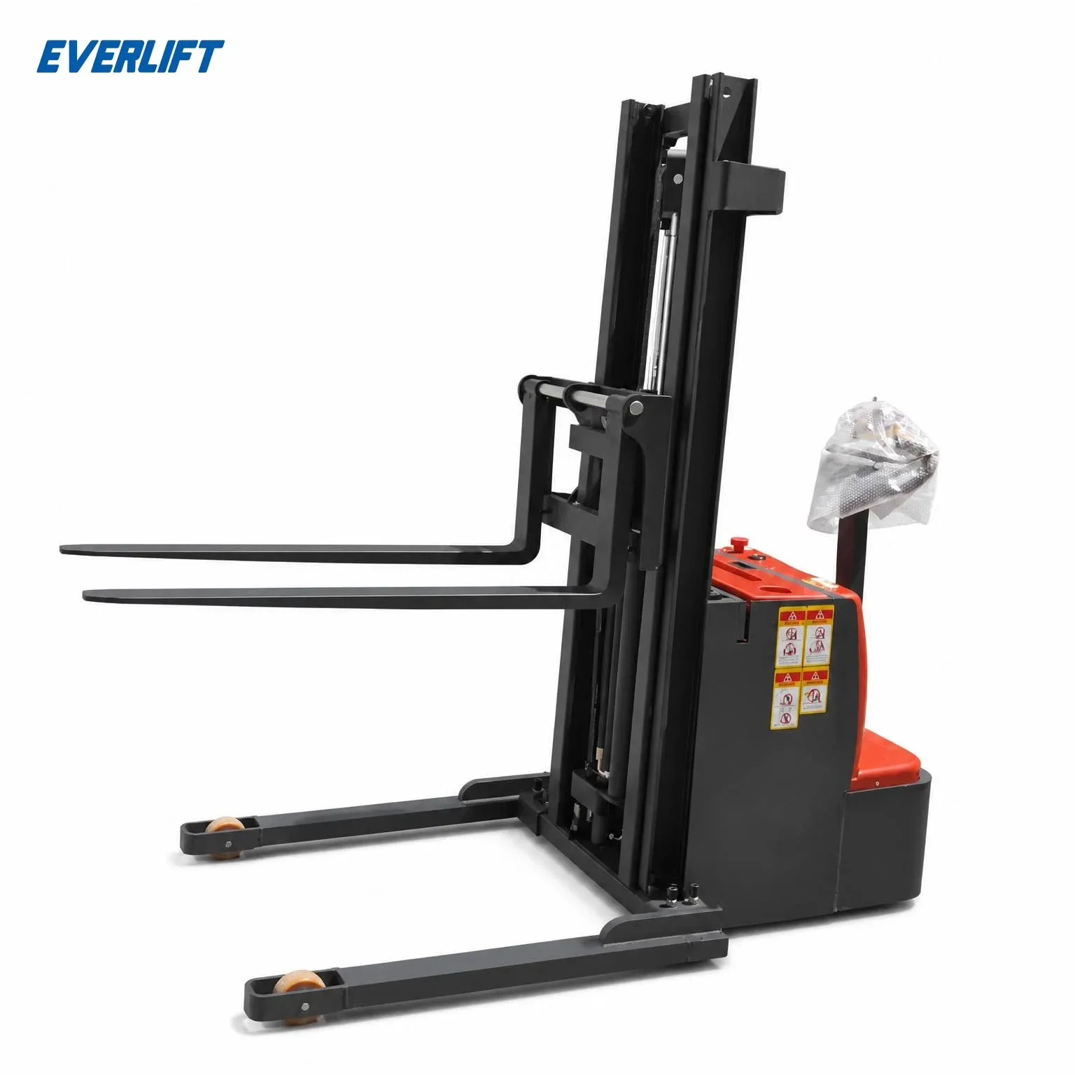 2 Ton Electric Mast Stacker 3-Stage Free Lift 24V 4500mm photo 1