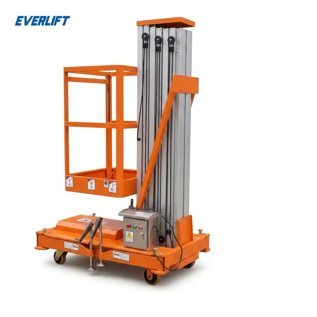 Electric Lift Platform 6m Vertical Mast Lift 150 kg photo 1