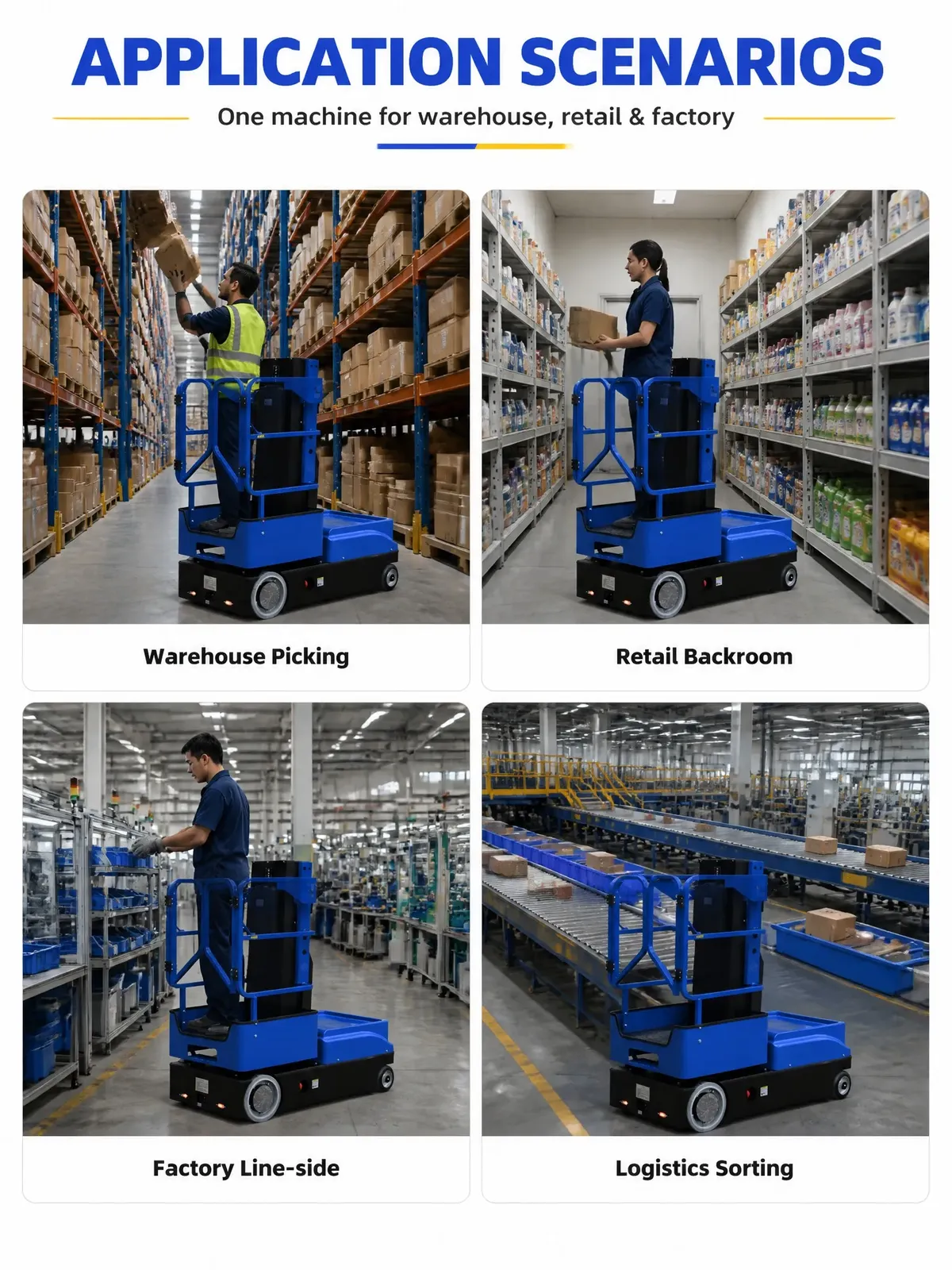 Vertical Order Picker 136 kg detail 10