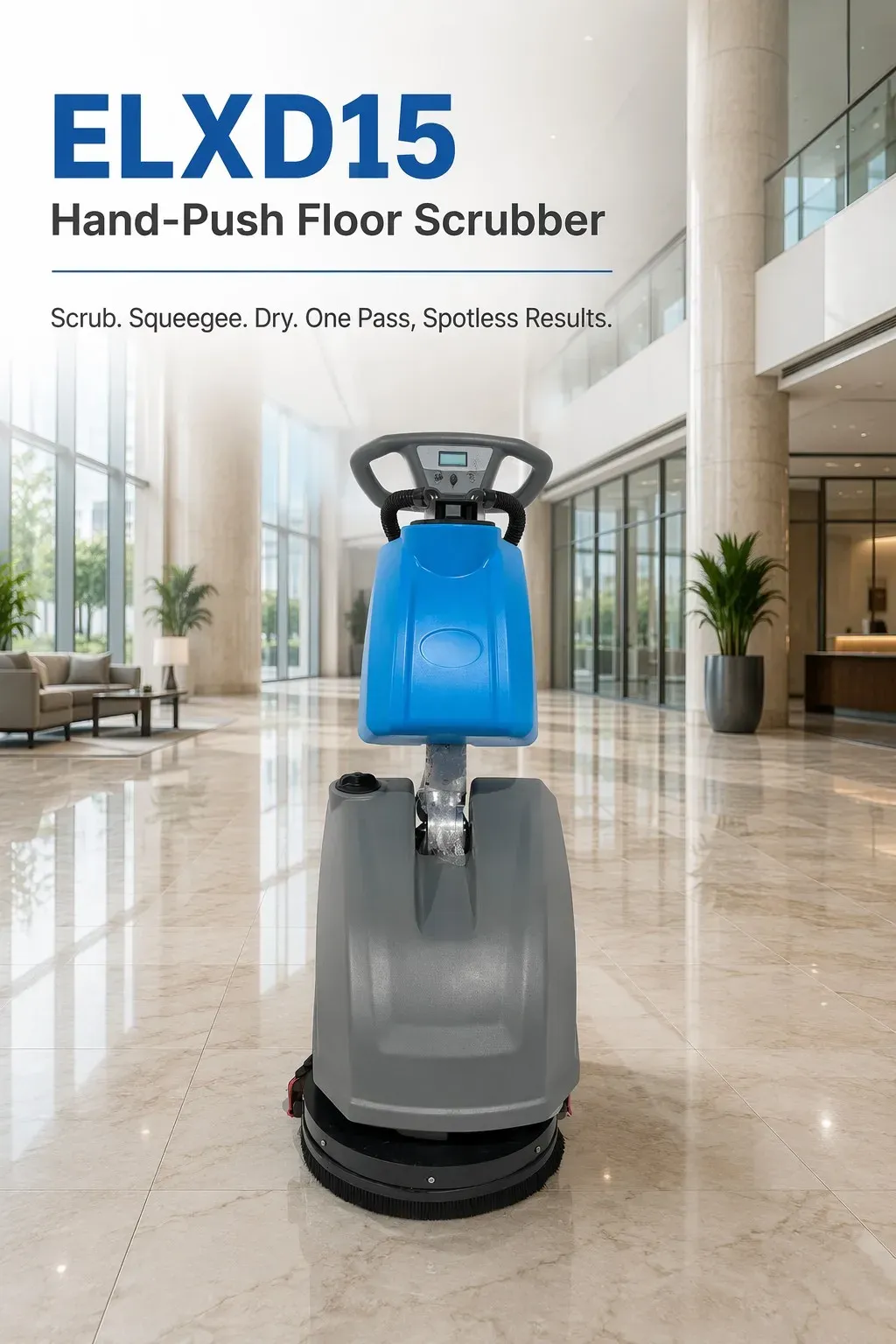 Mini Floor Scrubber 350mm Walk Behind Electric Floor detail 2
