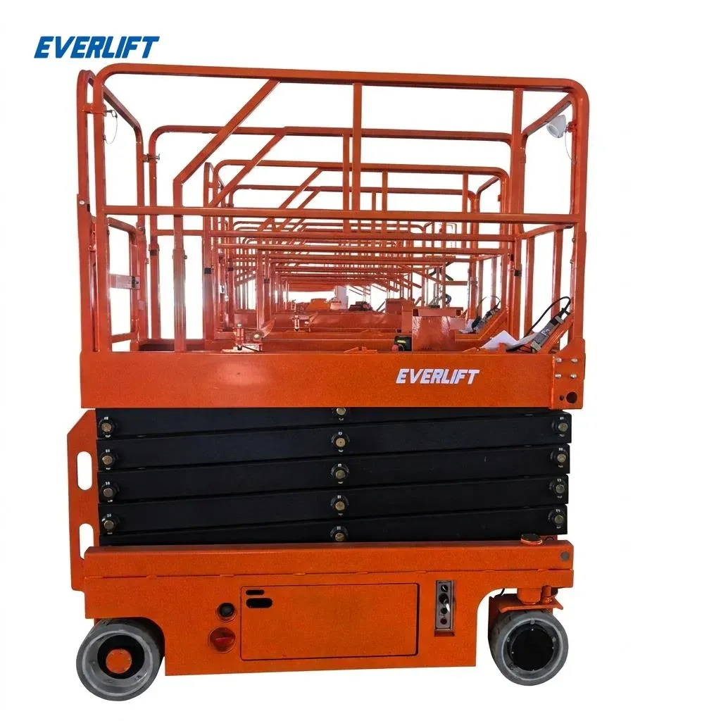 Electric Scissor Lift 12m Working Height Aerial Work Platform 320 kg photo 1
