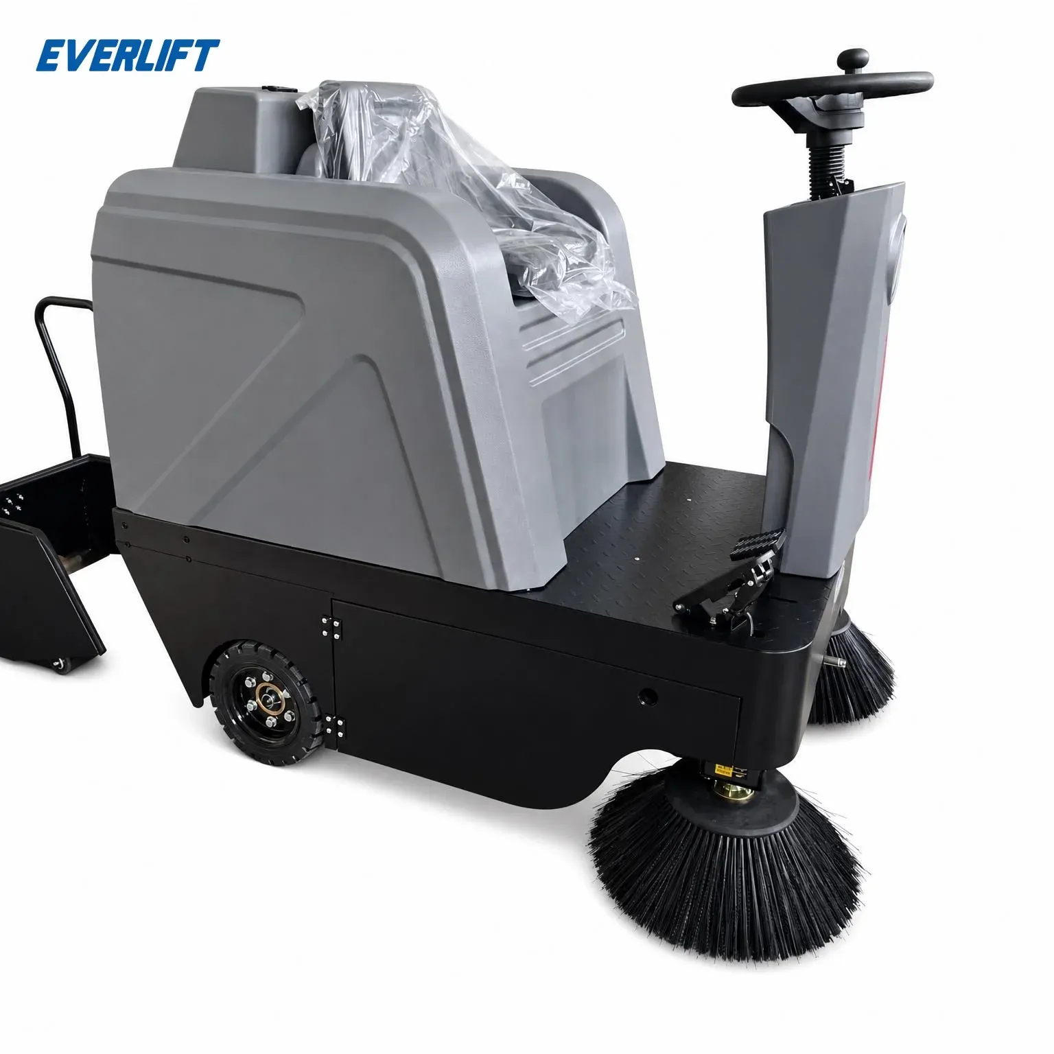 Ride on Sweeper 1250mm Floor Sweeper Machine 80L Dustbin photo 1