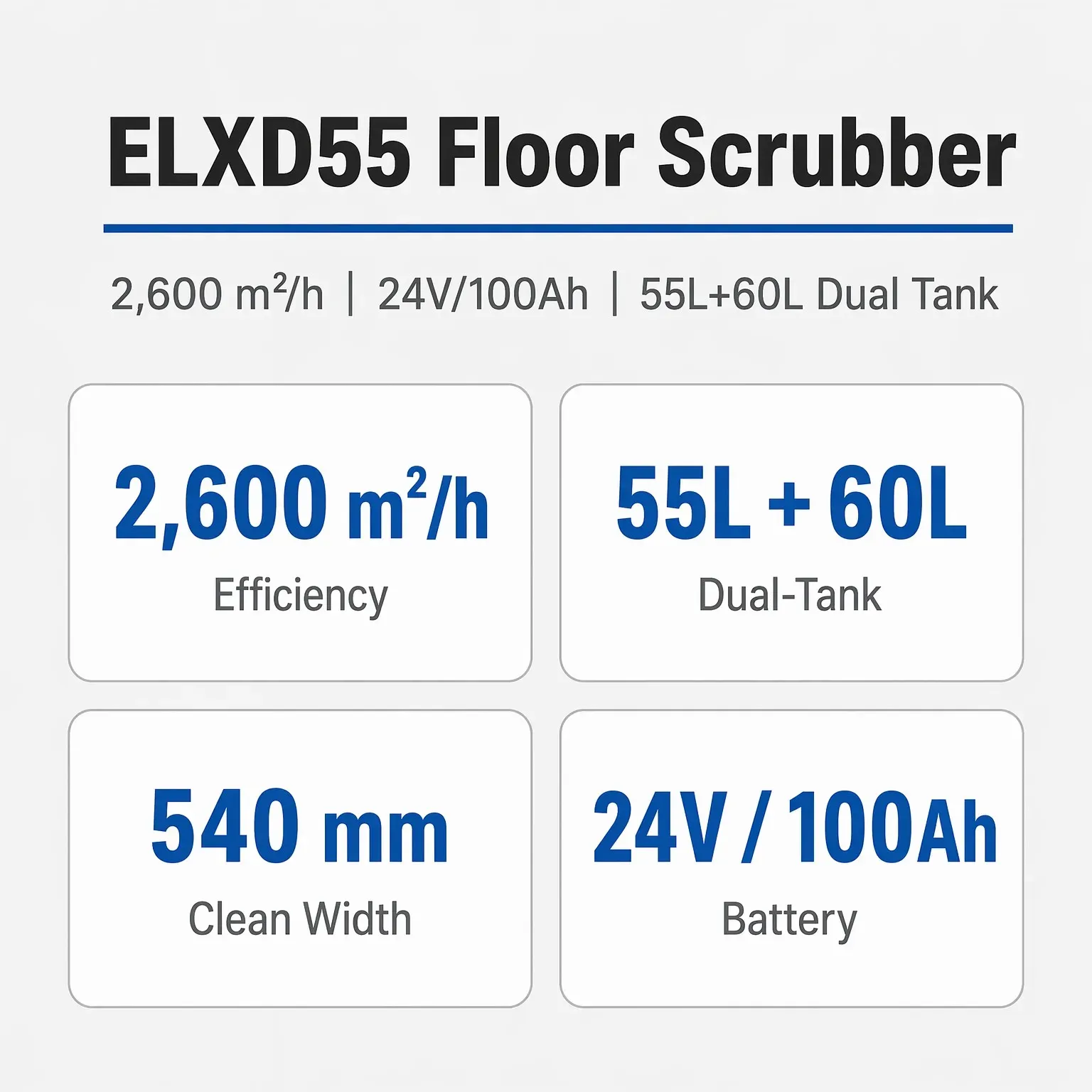 Walk-Behind Floor Scrubber 540mm Electric Floor Scrubber photo 4
