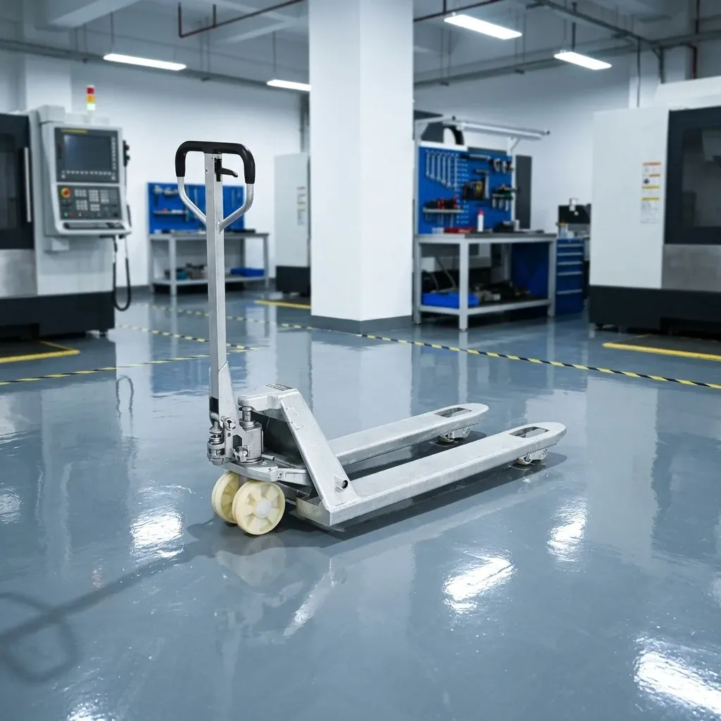 304 Stainless Steel Manual Pallet Truck Waterproof photo 1