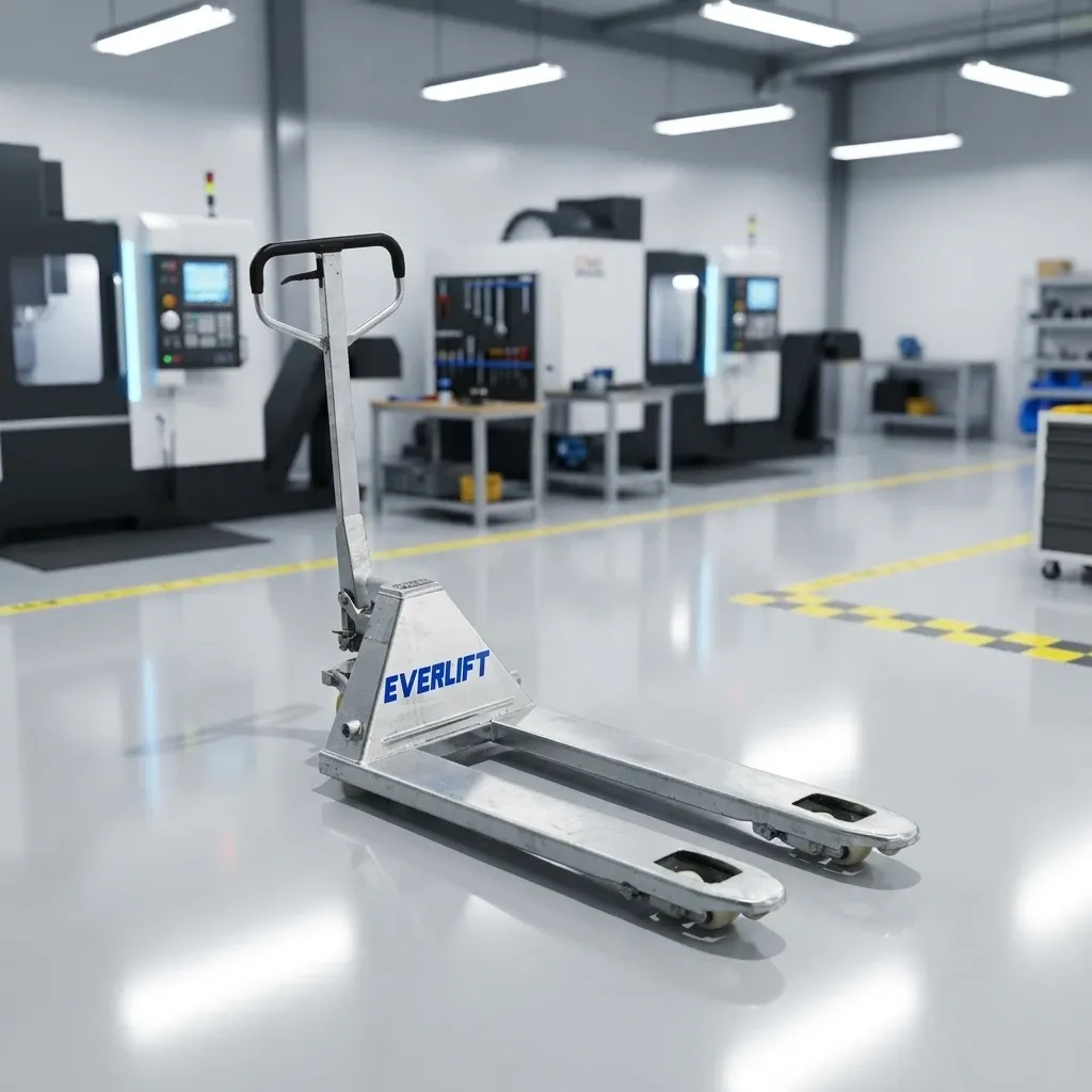 304 306 Stainless Steel Manual Pallet Truck With Digital photo 1