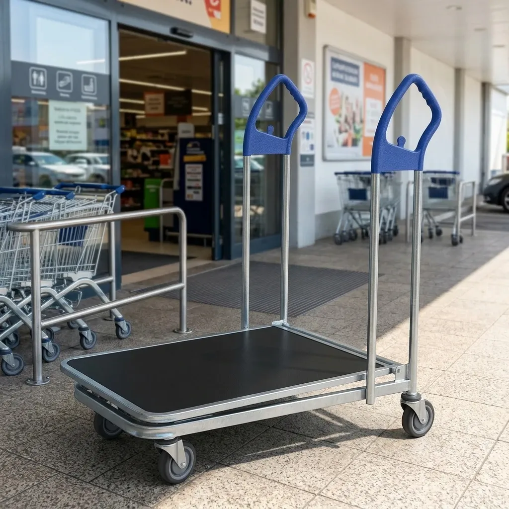 Folding Hand Cart Platform Trolley photo 1