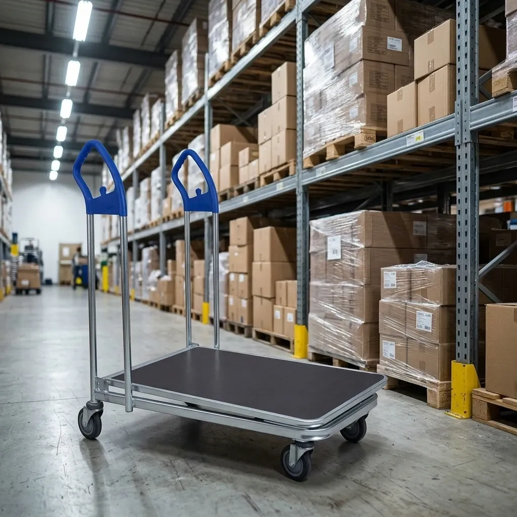 Folding Hand Cart Platform Trolley photo 4