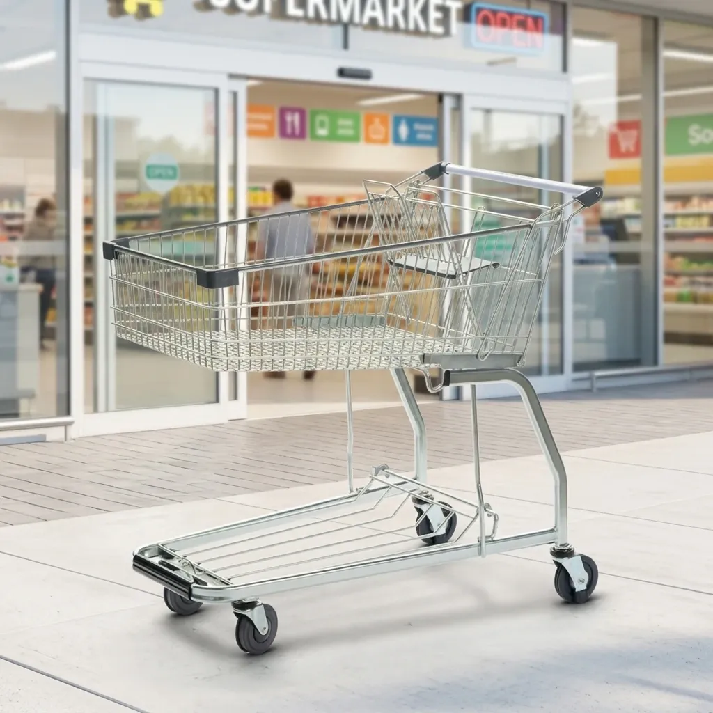 Warehouse Shopping Trolley Mesh Structure 5