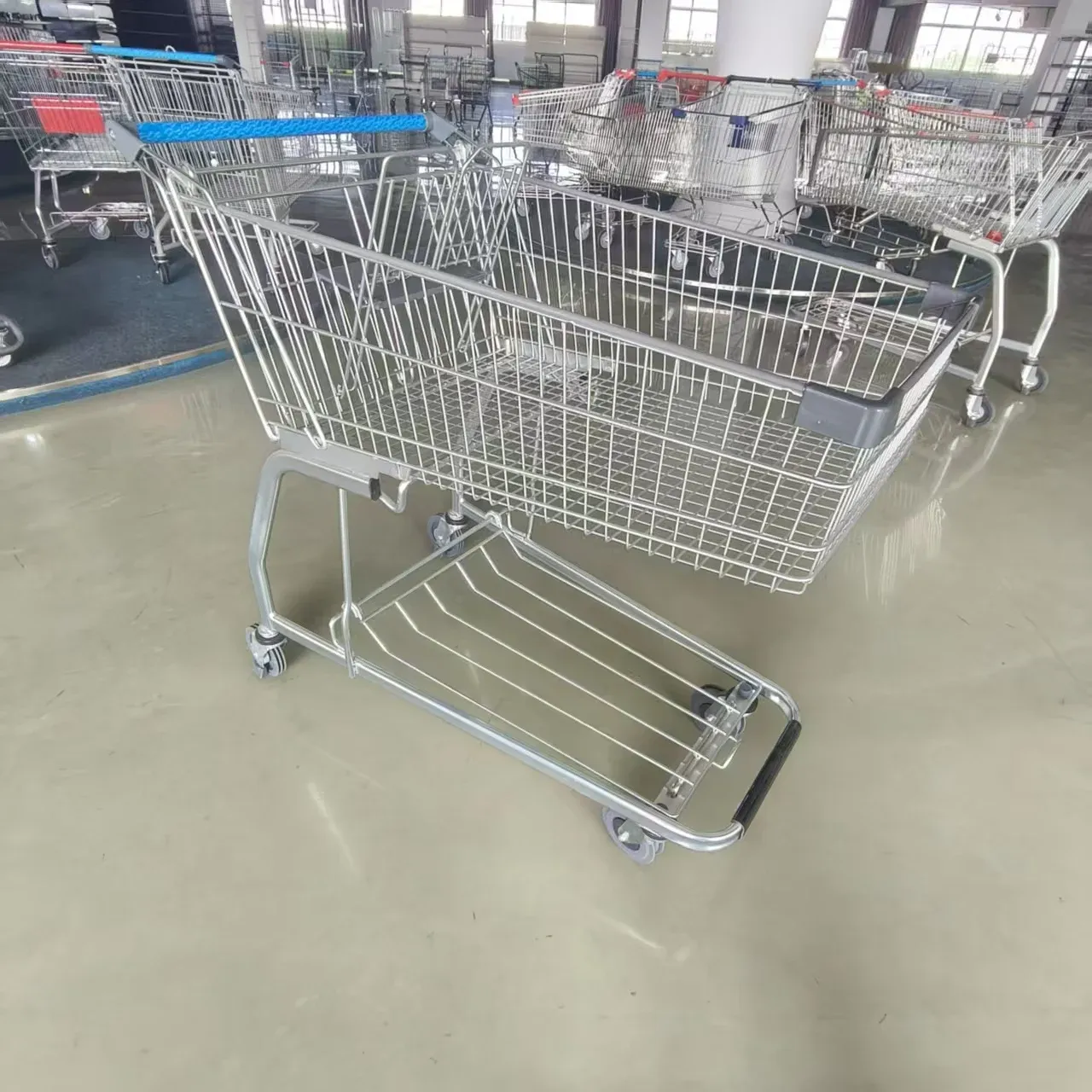 Warehouse Shopping Trolley Mesh Structure 5 photo 2