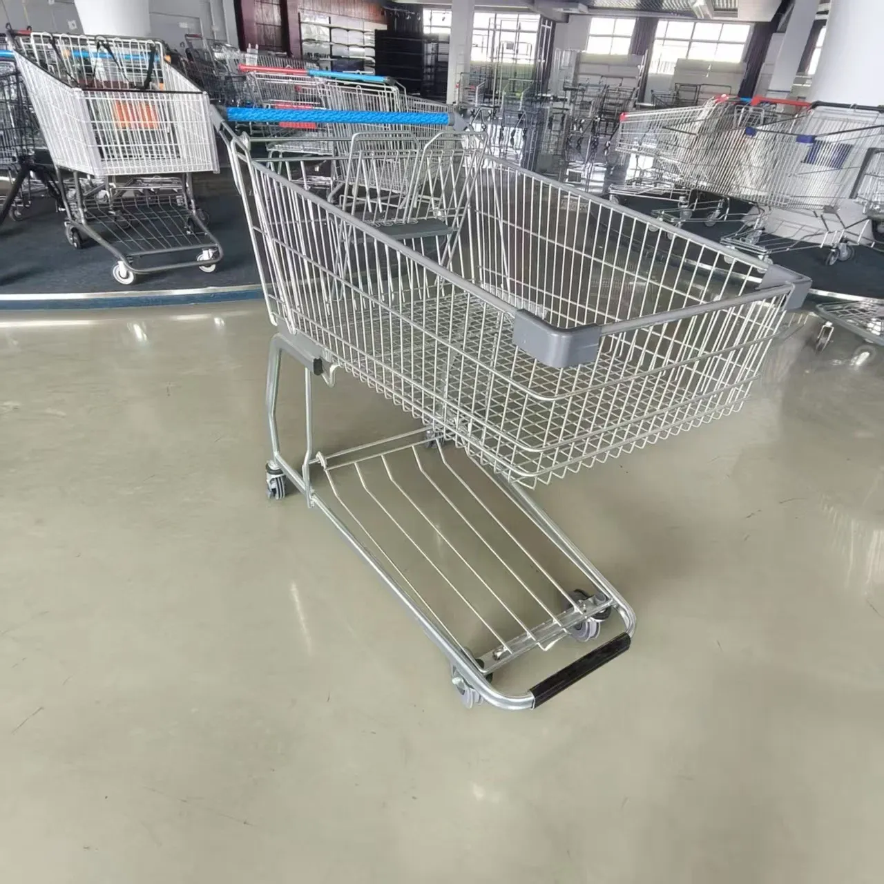 Warehouse Shopping Trolley Mesh Structure 5 photo 3