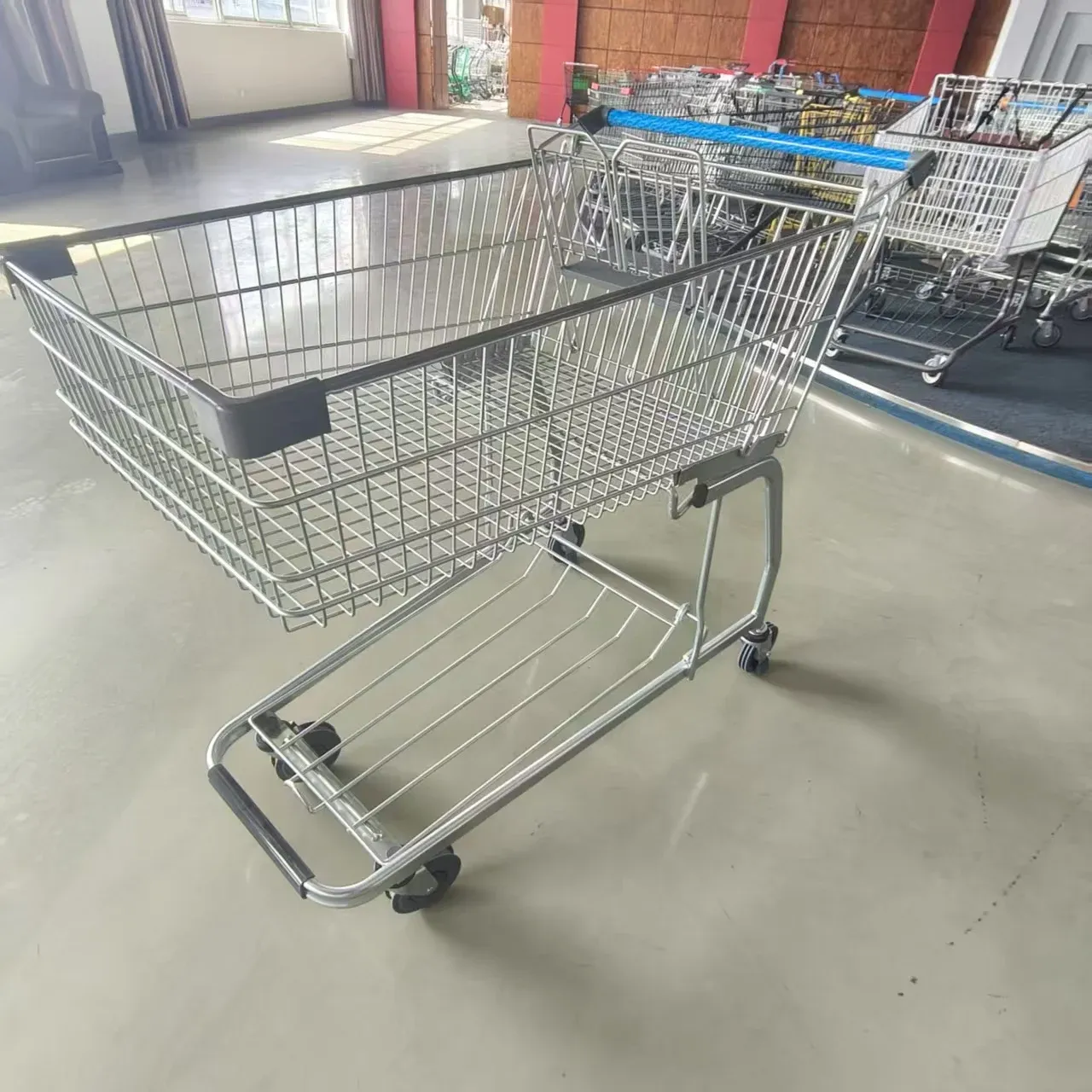 Warehouse Shopping Trolley Mesh Structure 5 photo 4