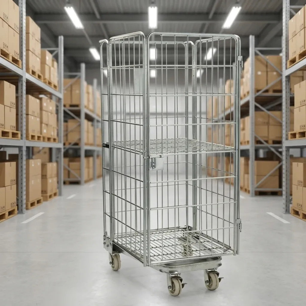 Logistic Trolley Steel Wire Material Roll Container (LPT-40873) detail 1