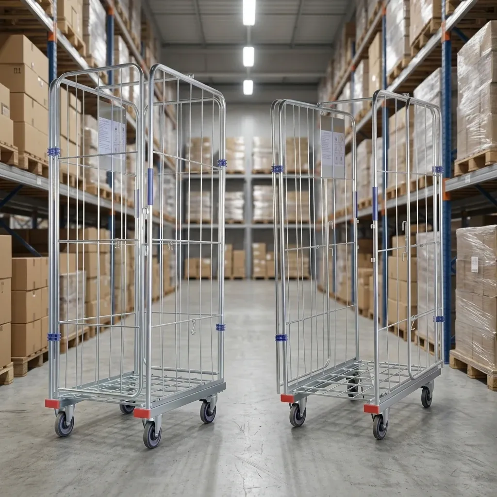 Logistic Trolley Steel Wire Material Roll Container (LPT-40873) detail 3