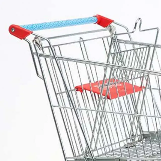 Folding Asian Style 60~240L Heavy Duty Mesh Steel Shopping Trolley detail 2