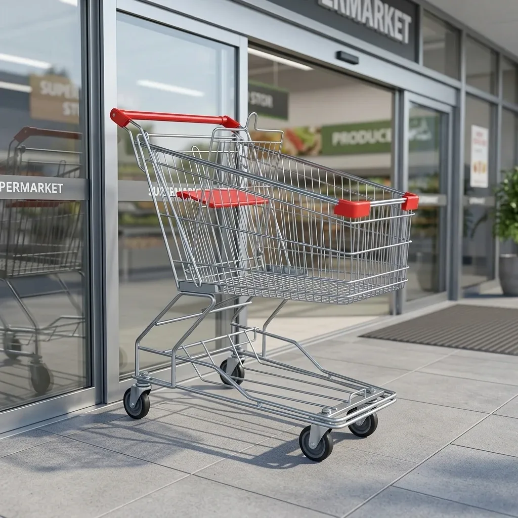Asian 80L Mesh Trolley Carts with 5