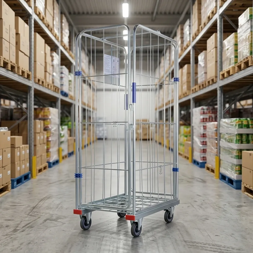 Logistic Trolley Steel Wire Material Roll Container (LPT-89041) photo 3