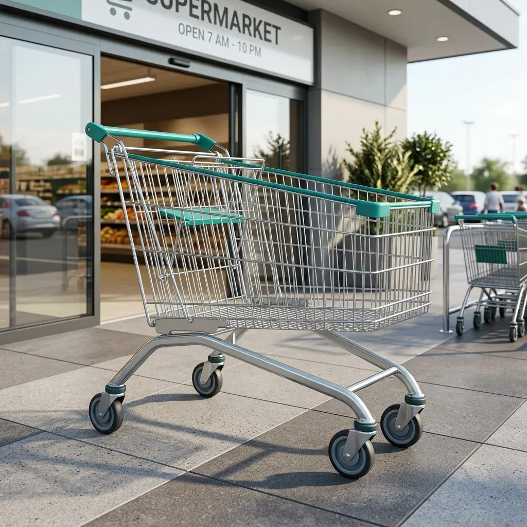 110L Supermarket Metal Shopping Trolley
