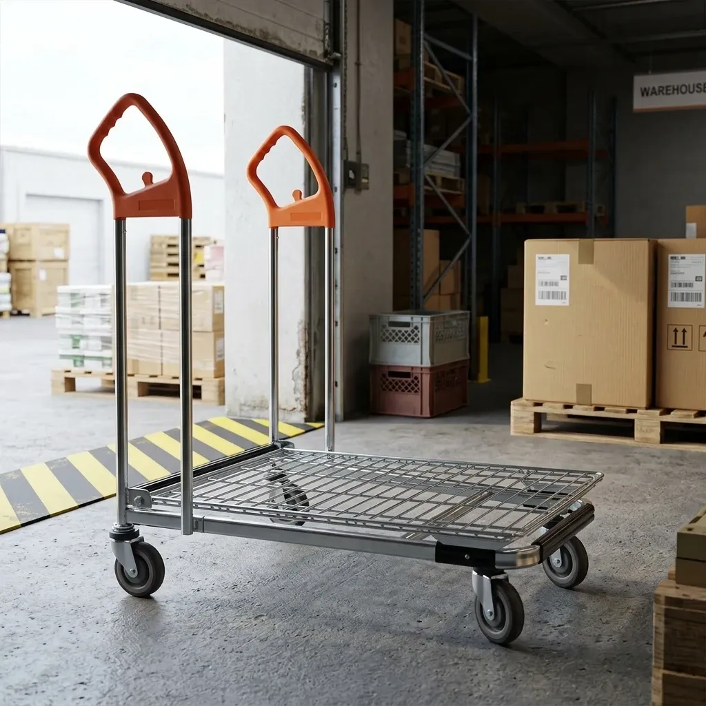 Warehouse Heavy Duty Steel Flat Trolley (LPT-89596)