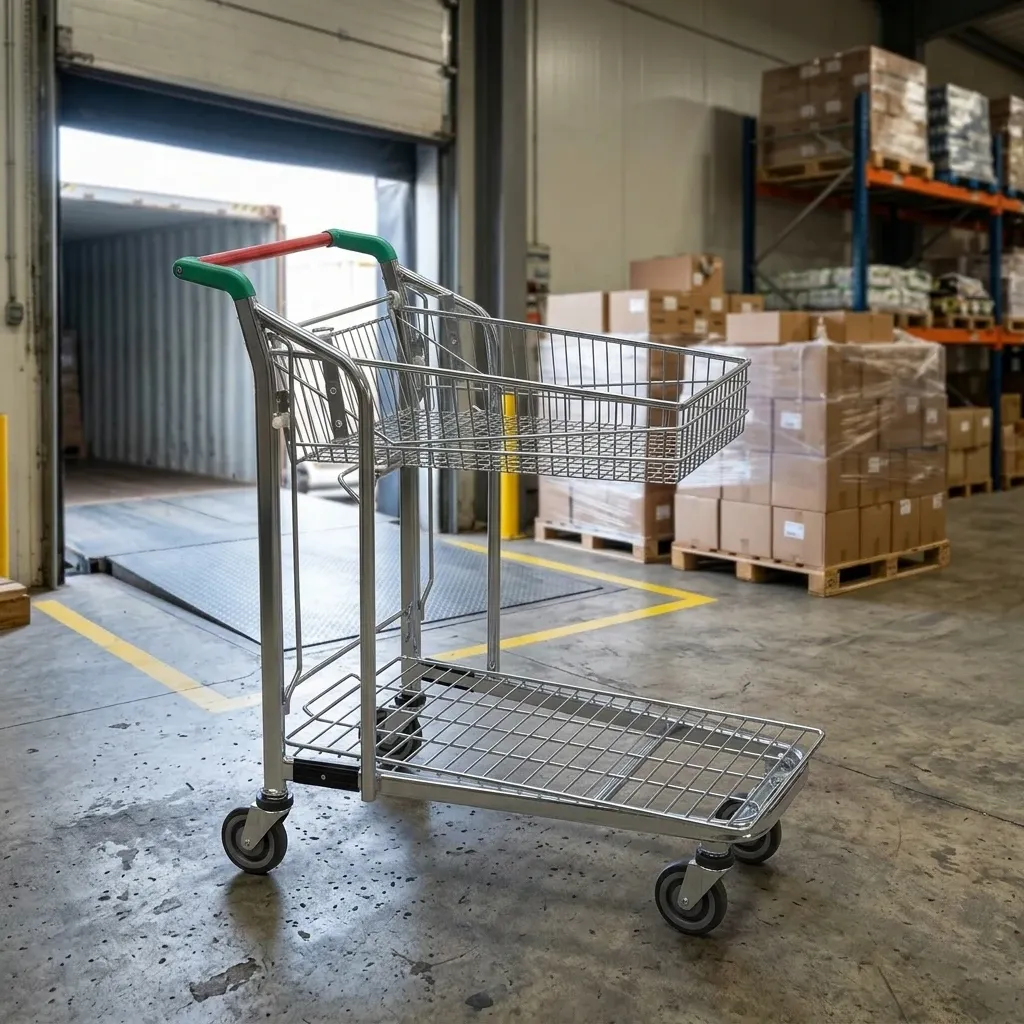 Steel Unfolding Mesh Cart photo 3