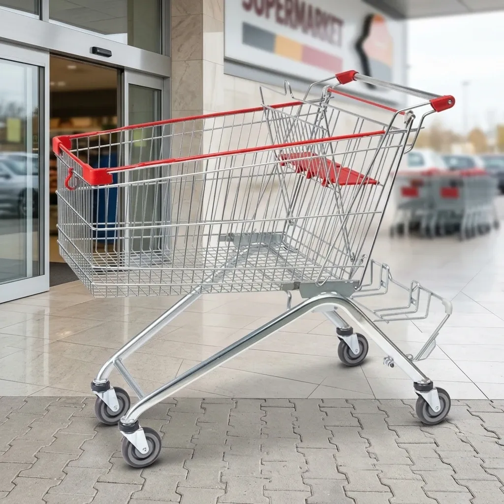 180L European Style Shopping Trolley Manufacture