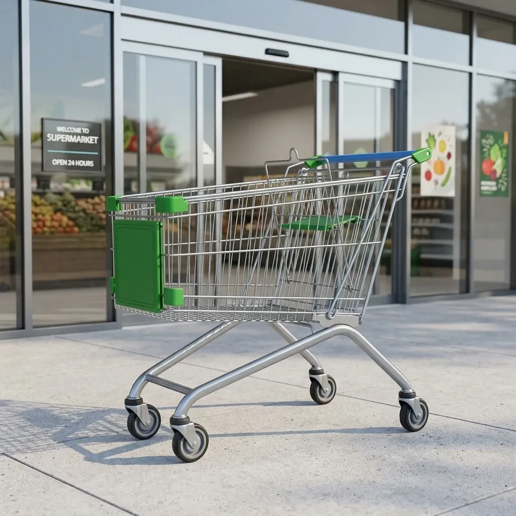 Heavy Duty European Style 150L Shopping Trolley for Big