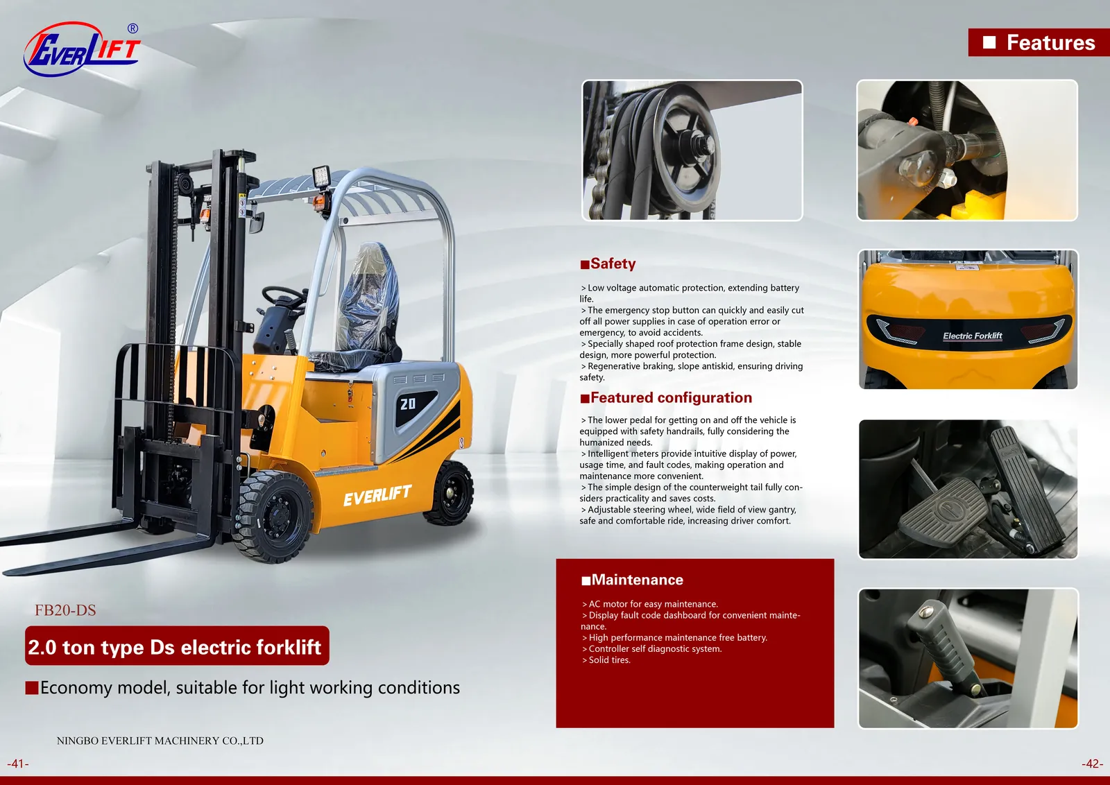 Electric Forklift 2.5 T 3T 3.5T (LPT-84037) detail 3