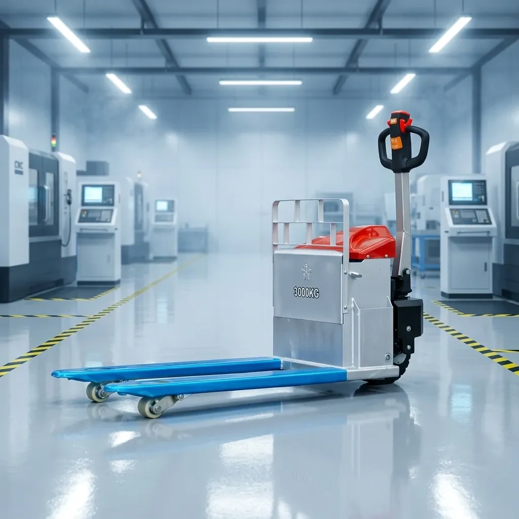 3 Ton Off Road Pallet Jack for Cold Storage Use Freezer photo 1