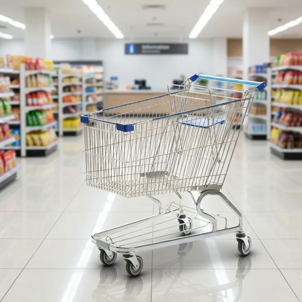 180L Heavy Duty American Style Supermarket Cart