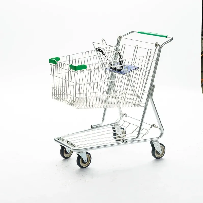 Supermarket Grocery Store American Style Heavy Duty 125L Shopping Trolley photo 2