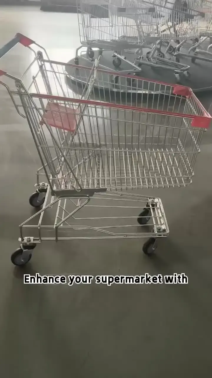 Metal Wire Supermarket Grocery Store Shopping Trolley detail 1