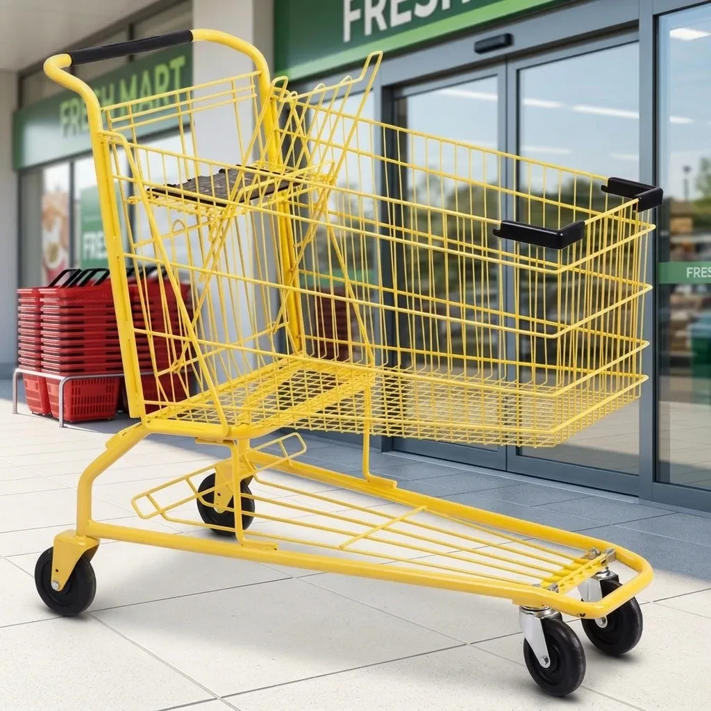 150L Unfolding Shopping Trolley American