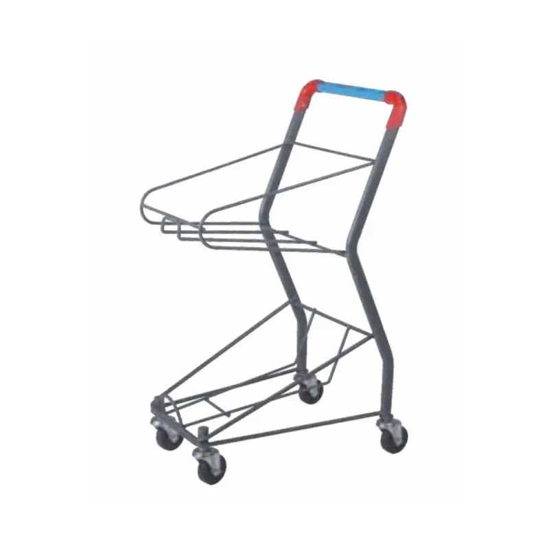 Supermarket Wire Basket Trolley with Convenience Features (LPT-07551) detail 3