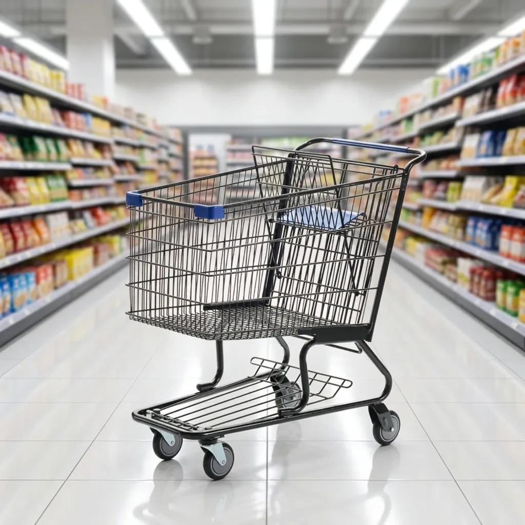 170L American Style Shopping Trolley on Handle