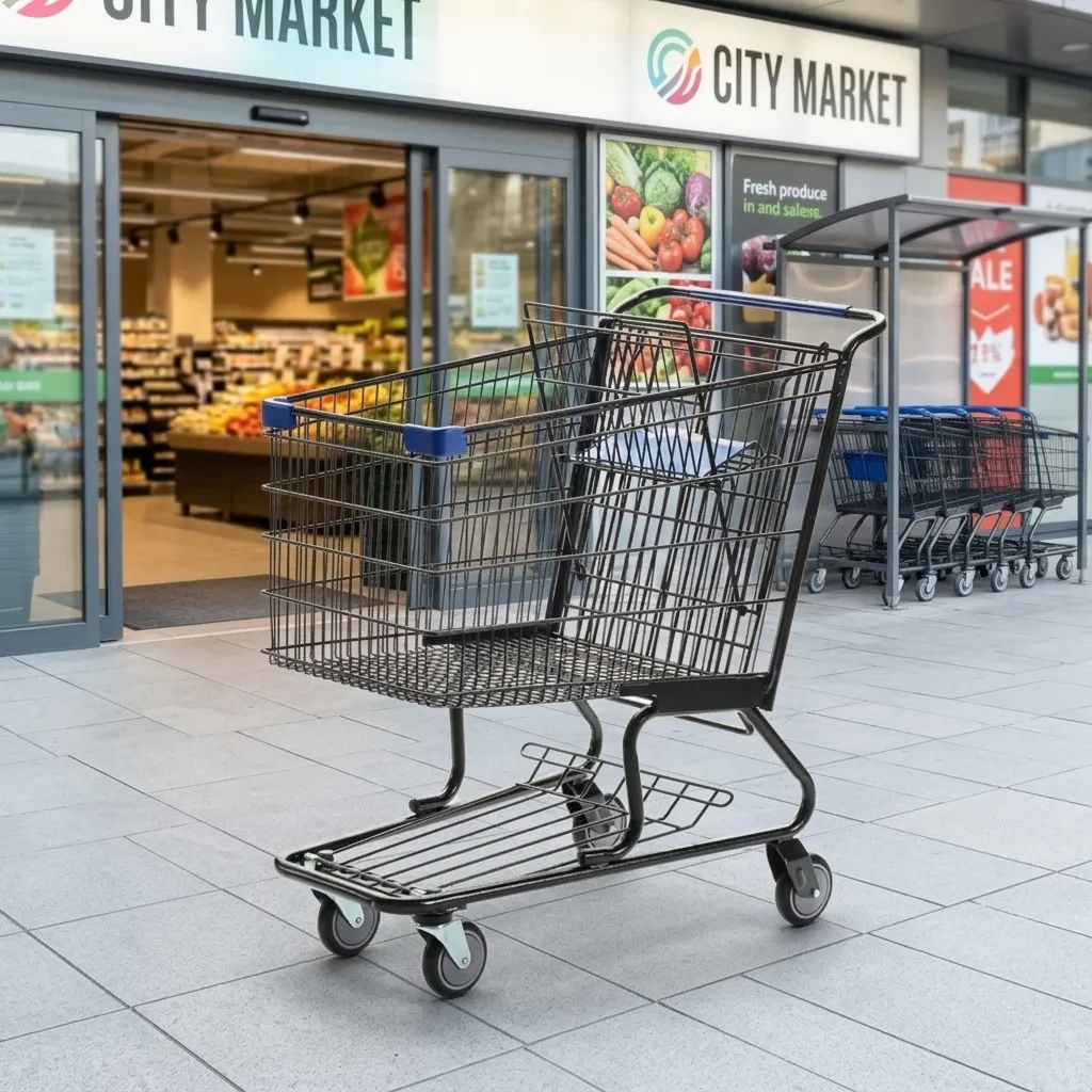 170L American Style Shopping Trolley on Handle photo 2