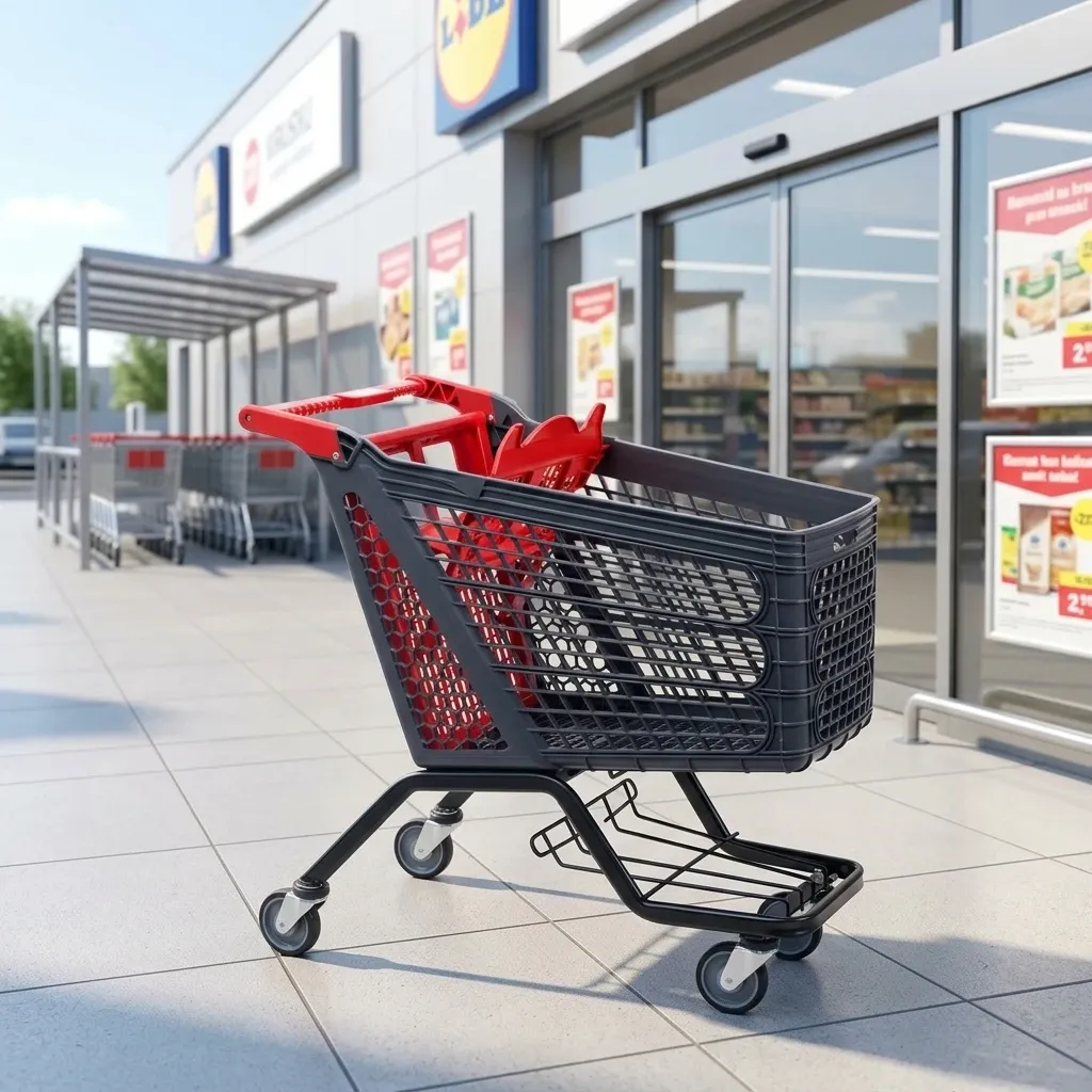 Lightweight Plastic Shopping Trolley (LPT-14233) photo 2