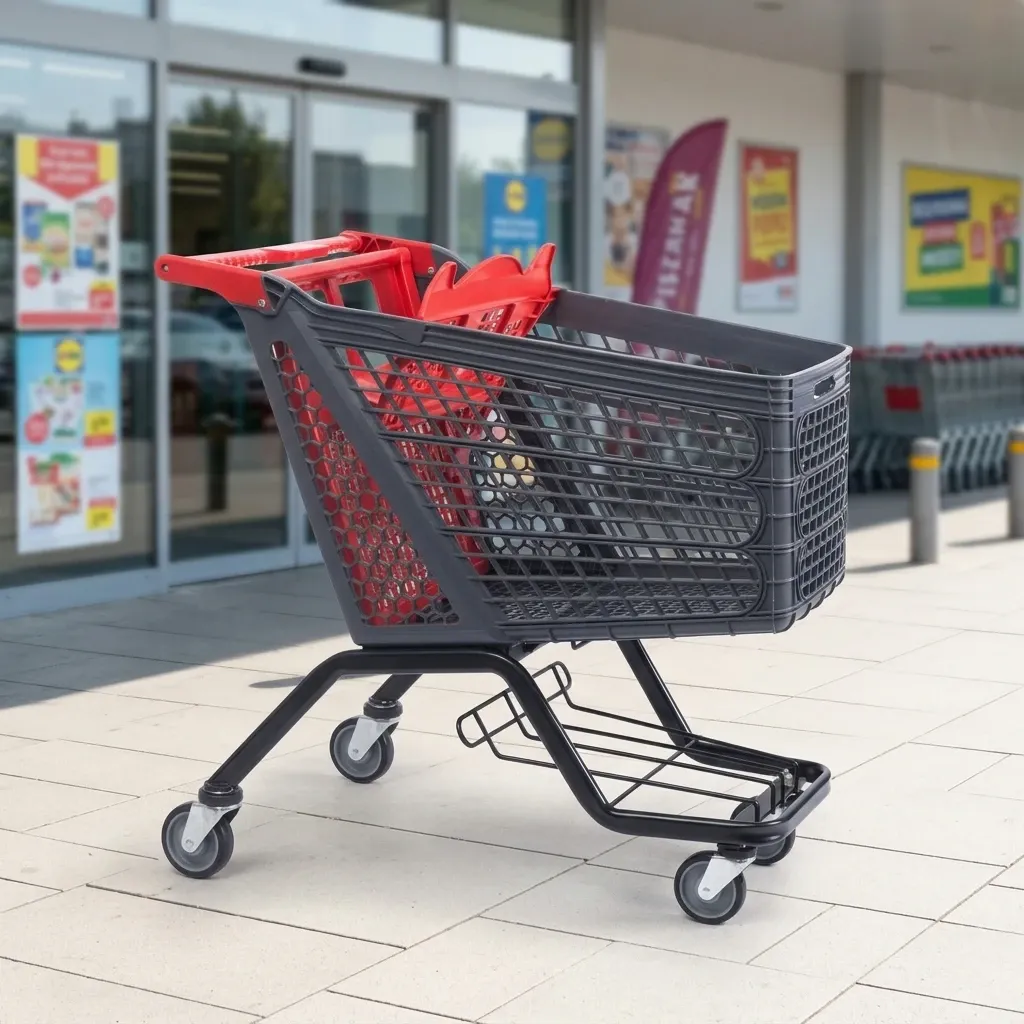 Lightweight Plastic Shopping Trolley (LPT-14233) photo 3