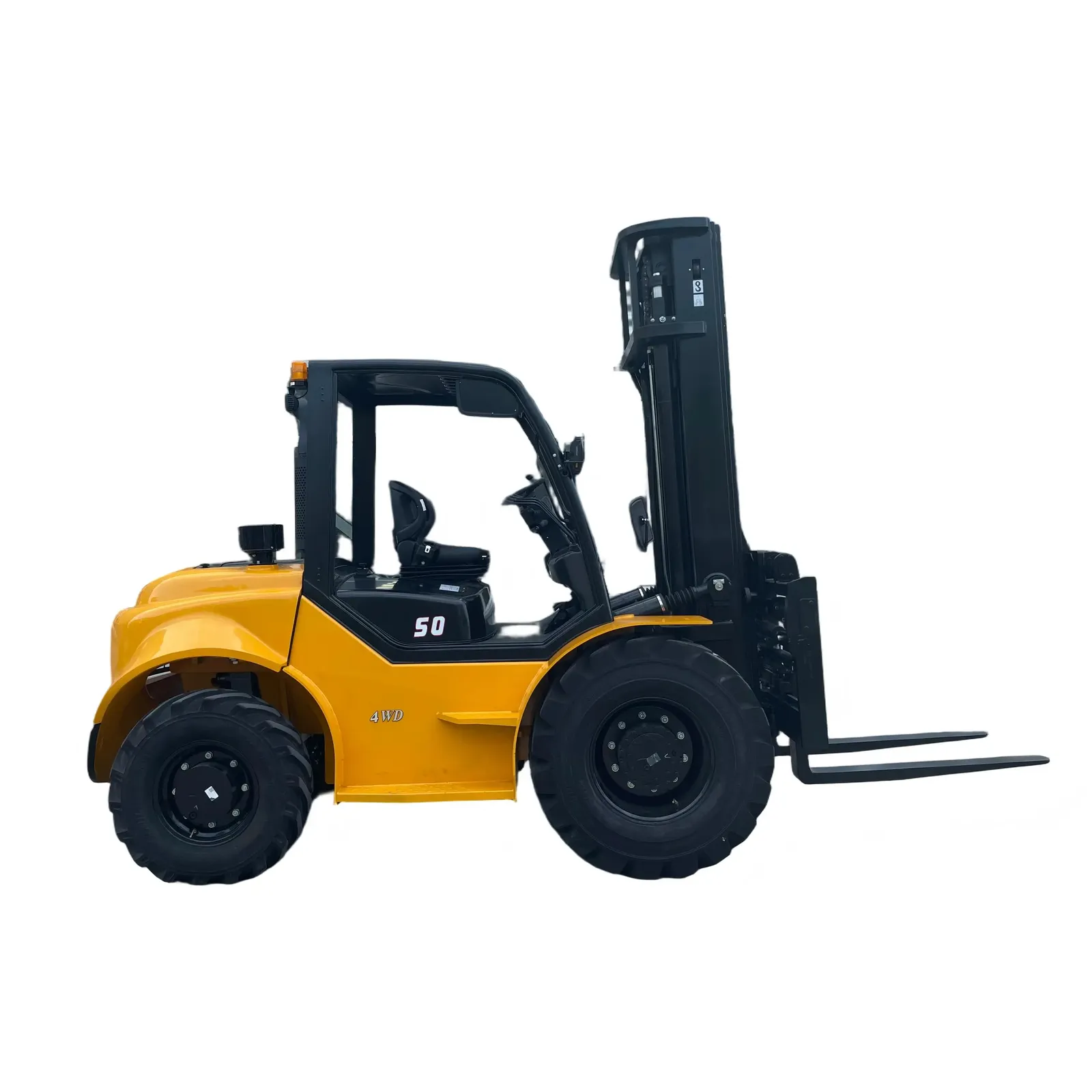 4x4 Diesel Forklift Four Wheel Drive Lift Truck Material photo 1