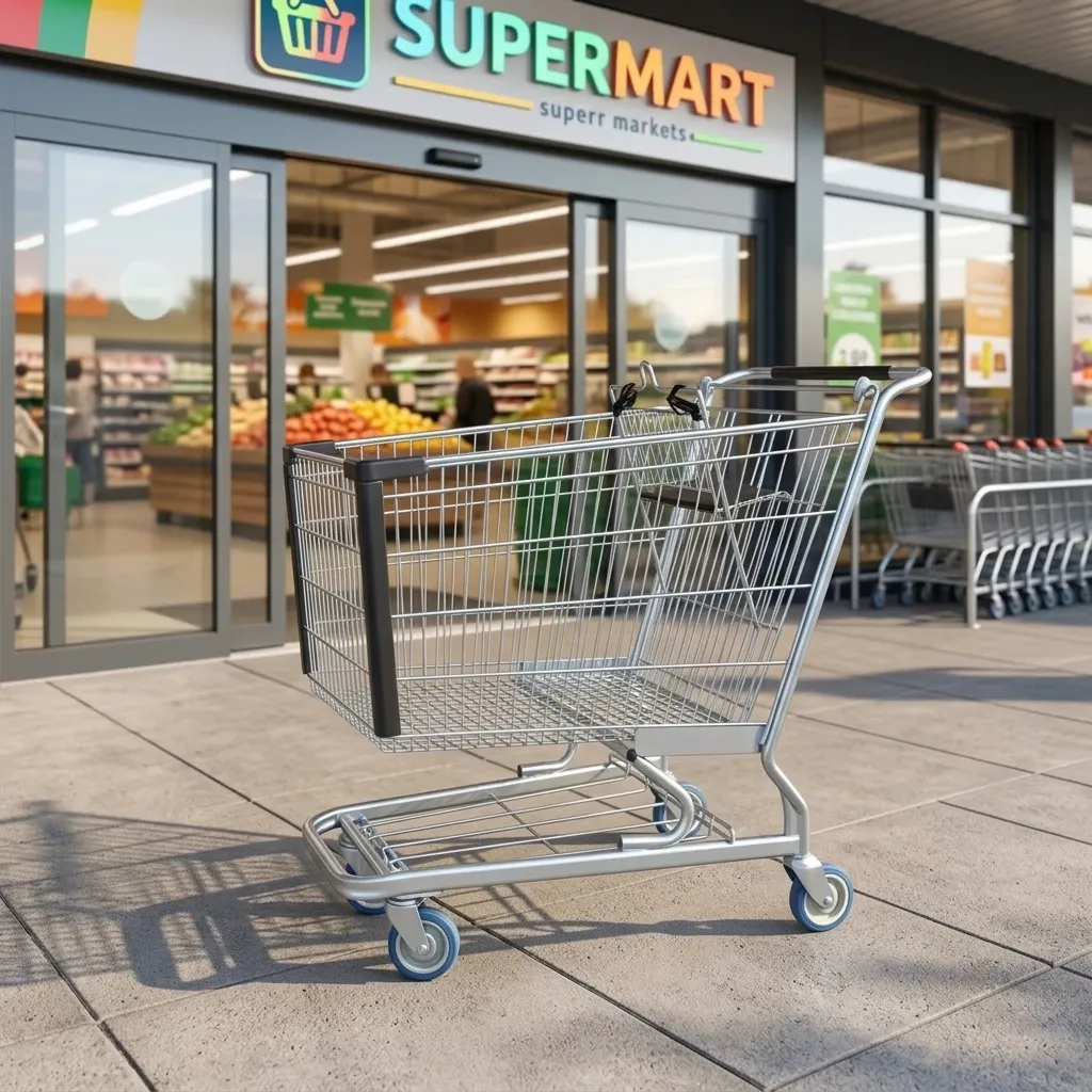 180L American Style Supermarket Shopping Trolley