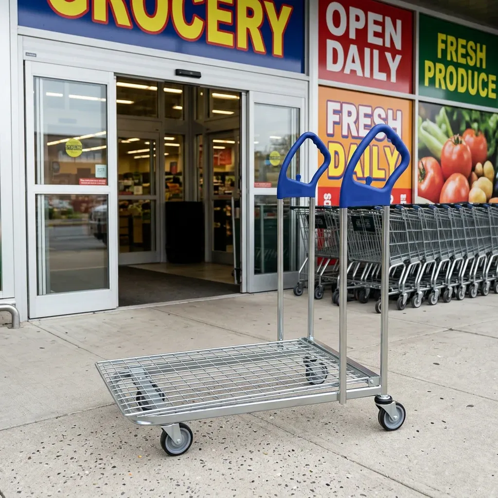 Work Warehouse Cart Loading Cargo Goods Transport Trolley detail 2