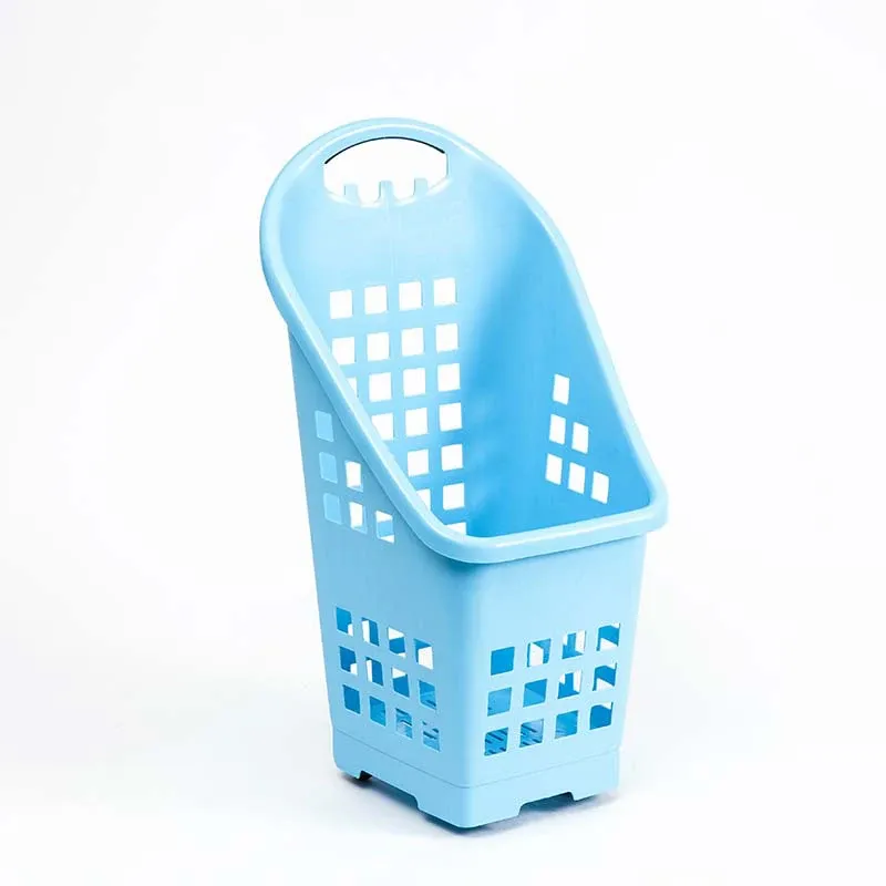 2-Wheel Rolling Plastic Steel Shopping Trolley for Ages 6+ photo 4