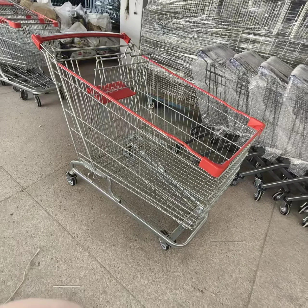 210L German Style Supermarket Shopping Trolley photo 2