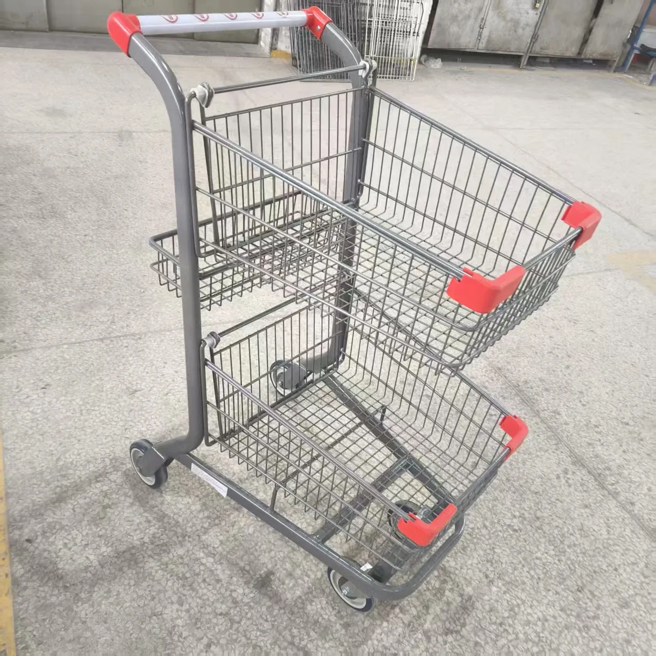 Double Basket Shopping Trolley photo 3